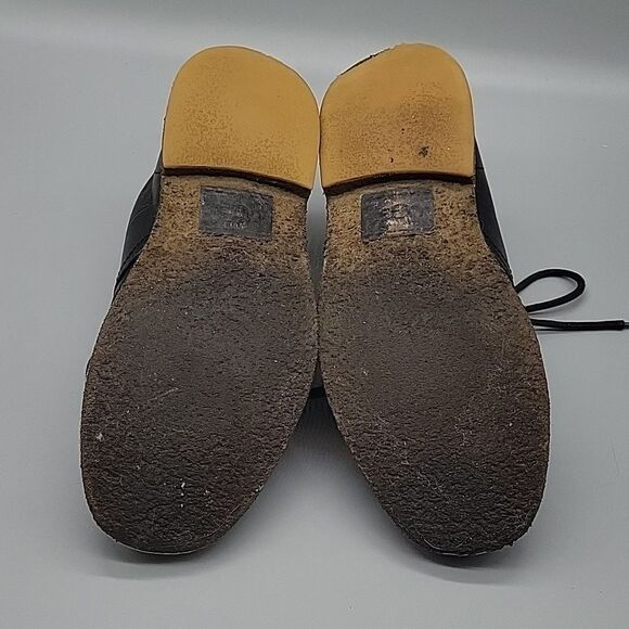 UGG 3275 Leighton Chukka Black Leather Ankle Winter Mens Boots Size 8.5 - Picture 7 of 10